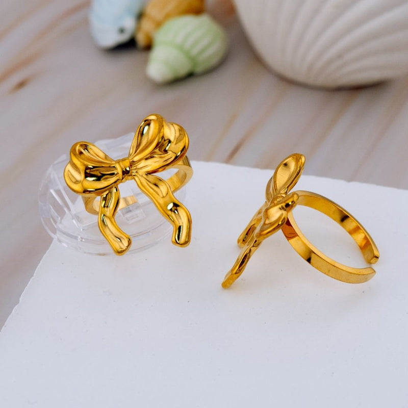 Anillo Ajustable de coquette acero inoxidable