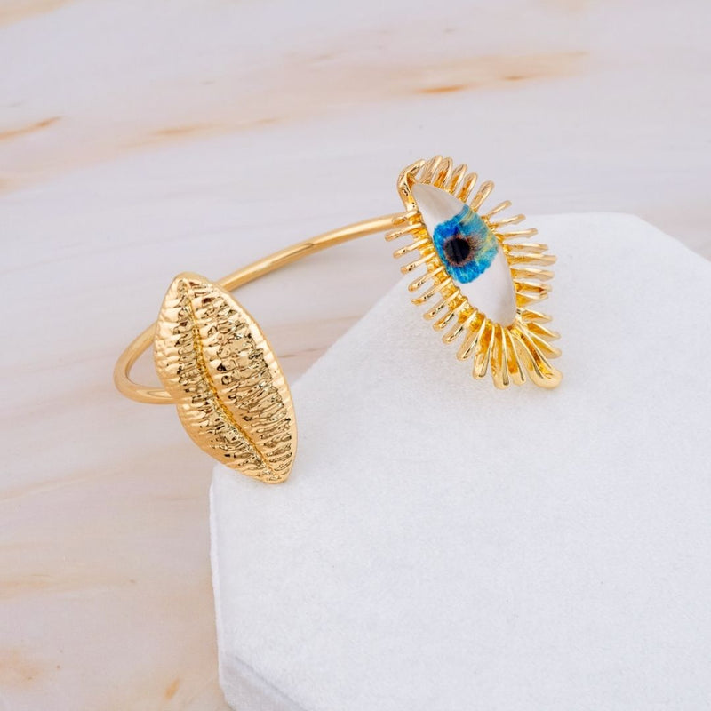 Pulsera Ojo Turco baño 18k