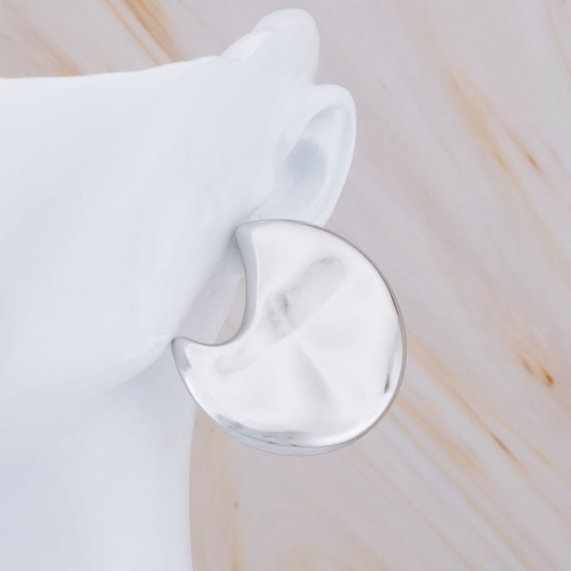 Aretes stud punk vintage baño 18k