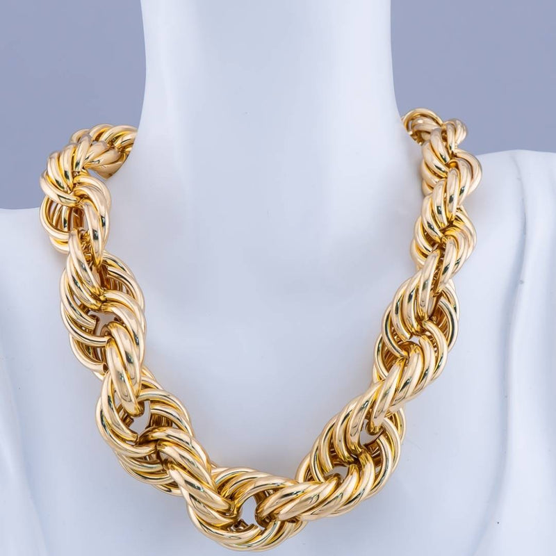 Collar chunky baño 18k