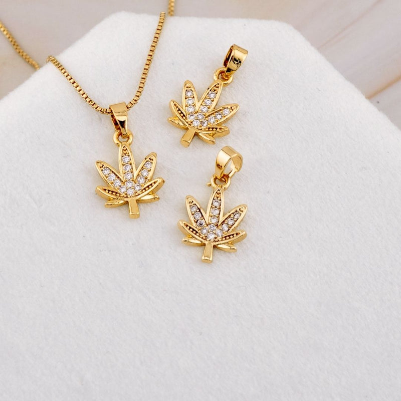 Dije hoja micropave baño 18k