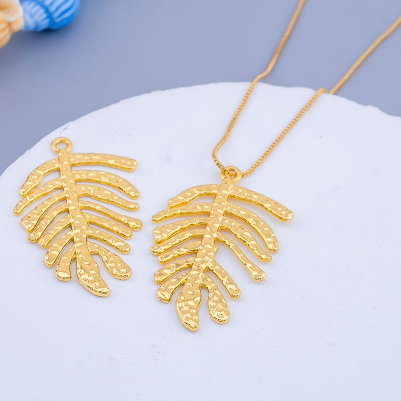 Dije hoja grande martillada baño 18