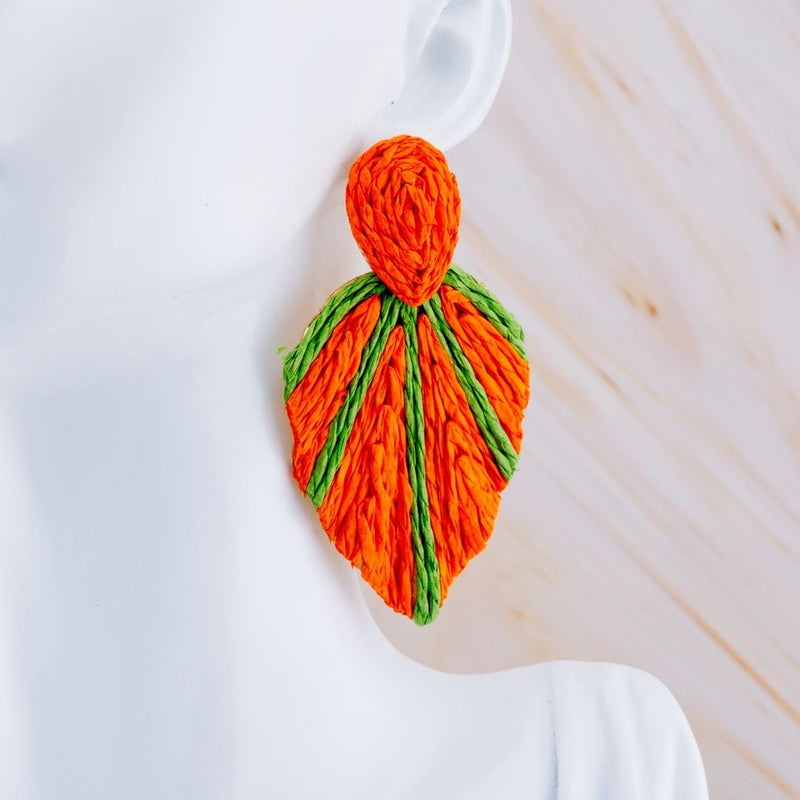 Aretes colgante Junco baño 18k