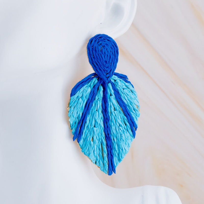 Aretes colgante Junco baño 18k