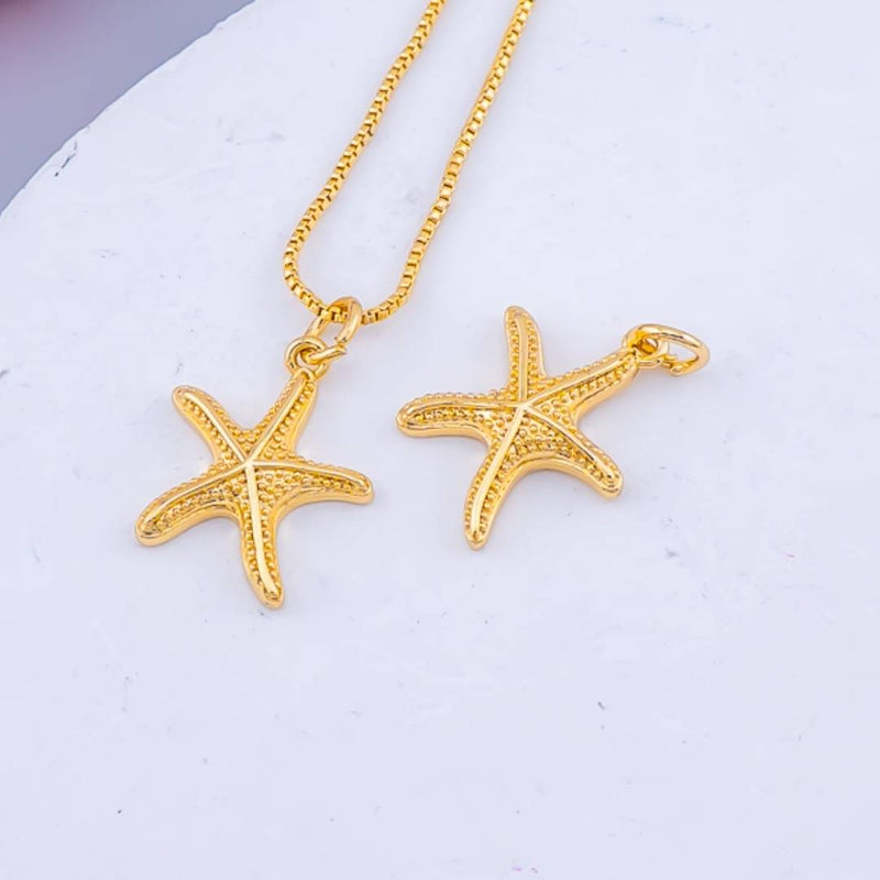 Dije estrella baño 18k