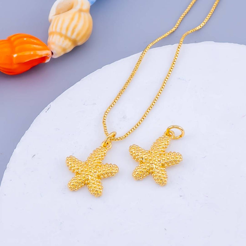 Dije estrella baño 18k