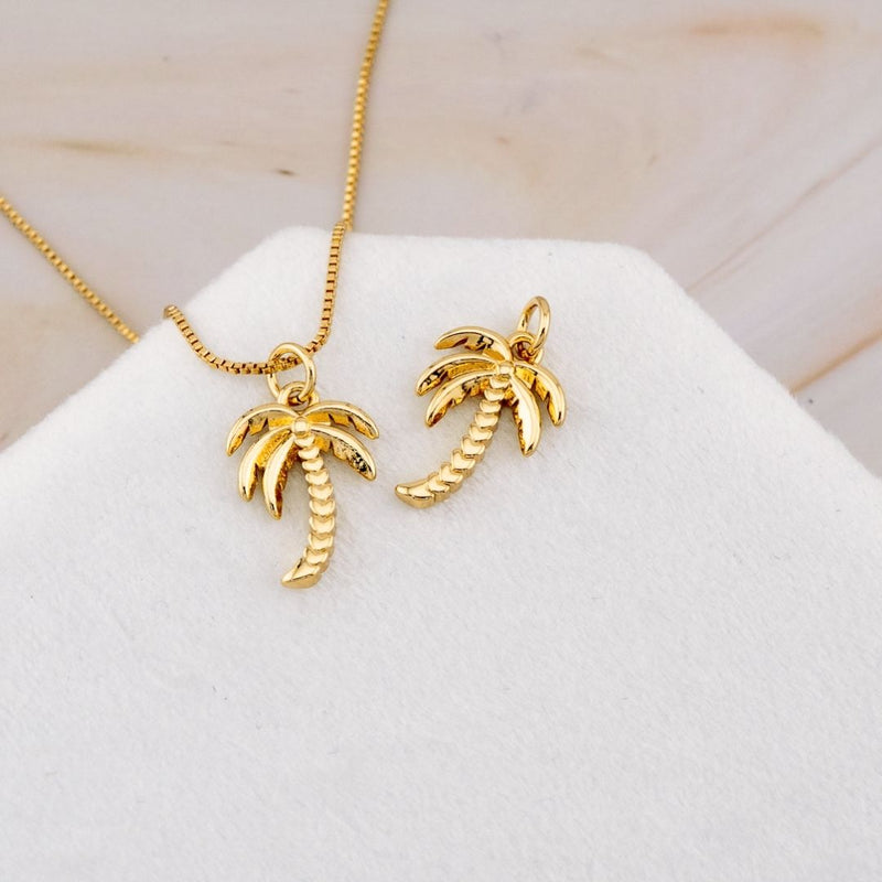 Dije para elaborar joyas palmera baño 18k