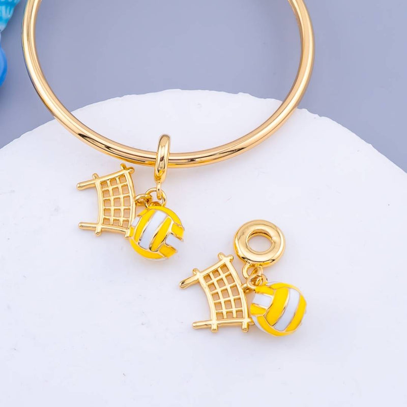 Charm con micropave tenis baño 18k