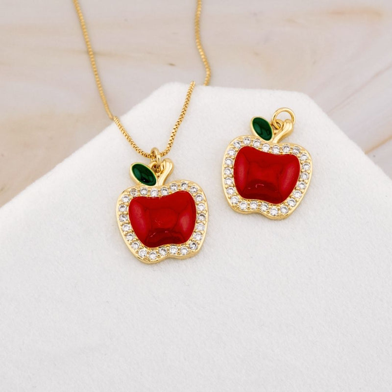 Dije manzana micropave baño 18k