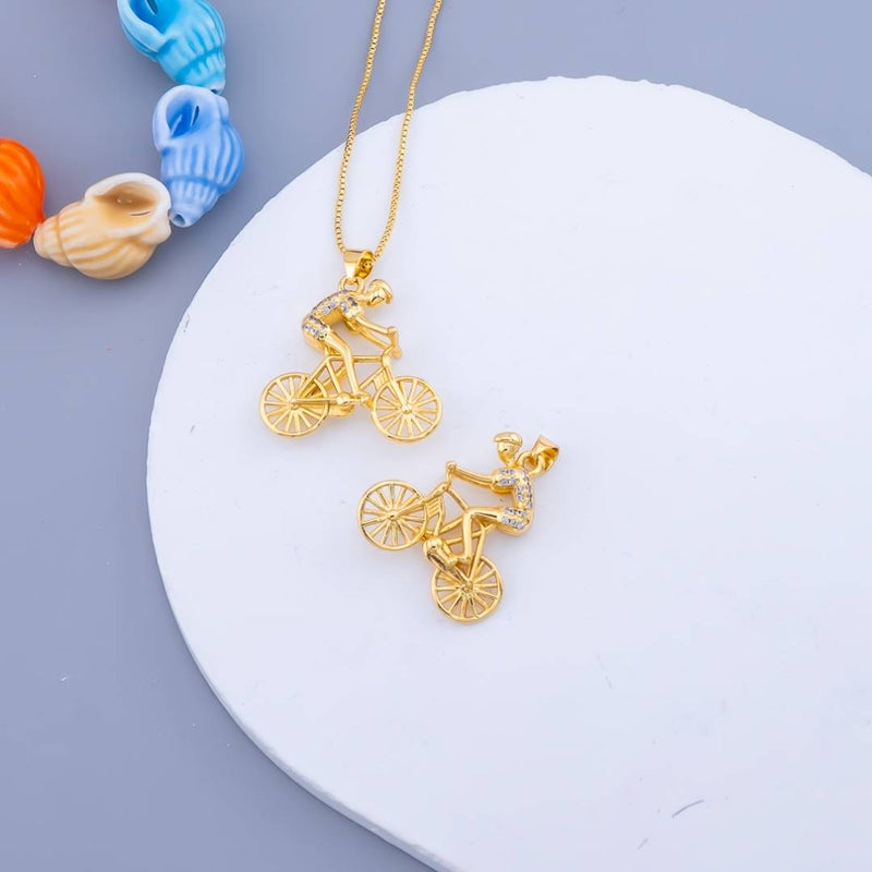 Dije ciclista micropave  baño 18k