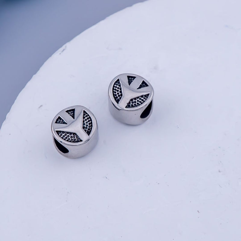 Separador amor y paz  Acero inoxidable avejentado