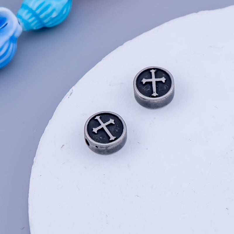 Separador Cruz Acero inoxidable avejentado