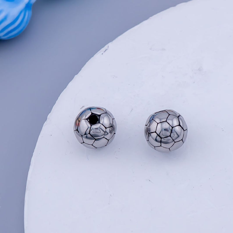 Separador balon de futtbol Acero inoxidable avejentado