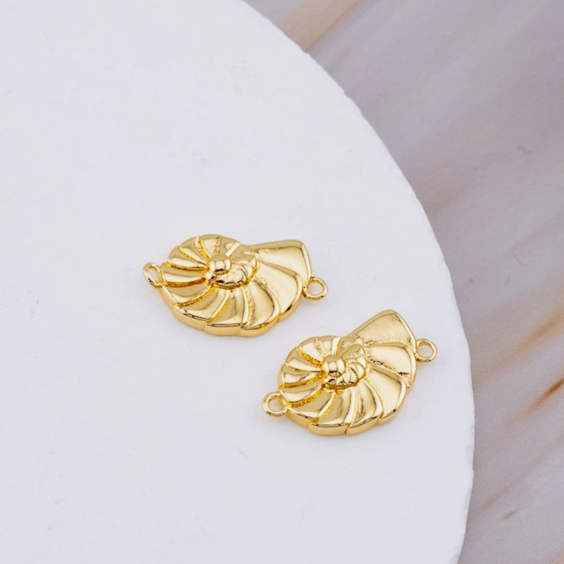 Enlace o conector caracol baño 18k