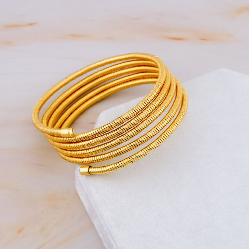 Pulsera 5 capas baño 18k