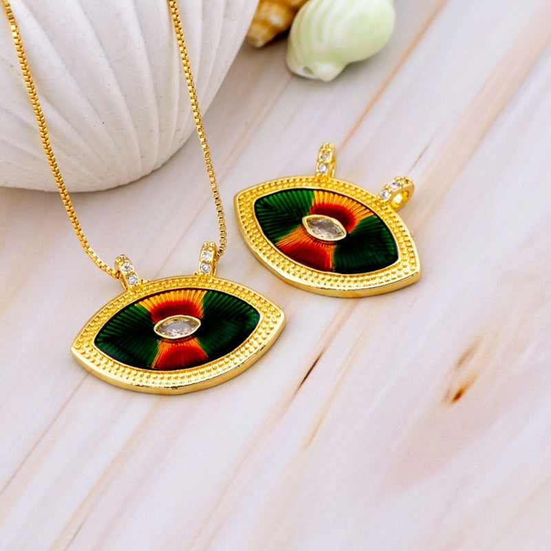 Dije micropave bohemio baño 18k