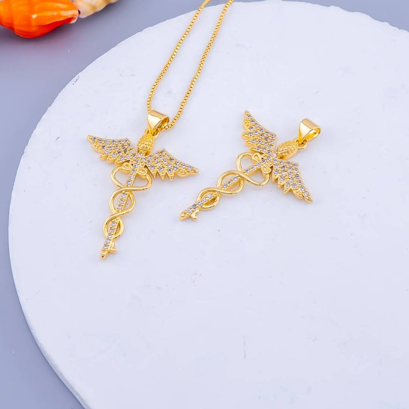 Dije medico micropave  baño 18k