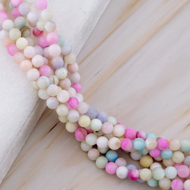 Concha nacar multicolor redonda 6