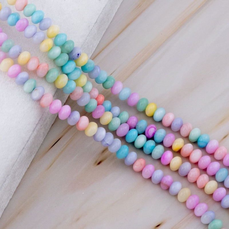 Concha nacar multicolor en 4x6 mm